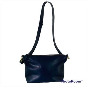 Steve Madden Crossbody Handbag Women Blue Faux Leather Lined Purse Shoulder Bag